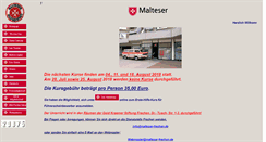Desktop Screenshot of malteser-frechen.de