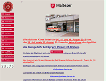 Tablet Screenshot of malteser-frechen.de